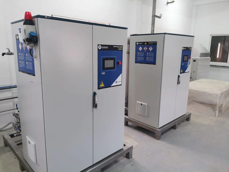 Industrial ozone generators installed for water treatment