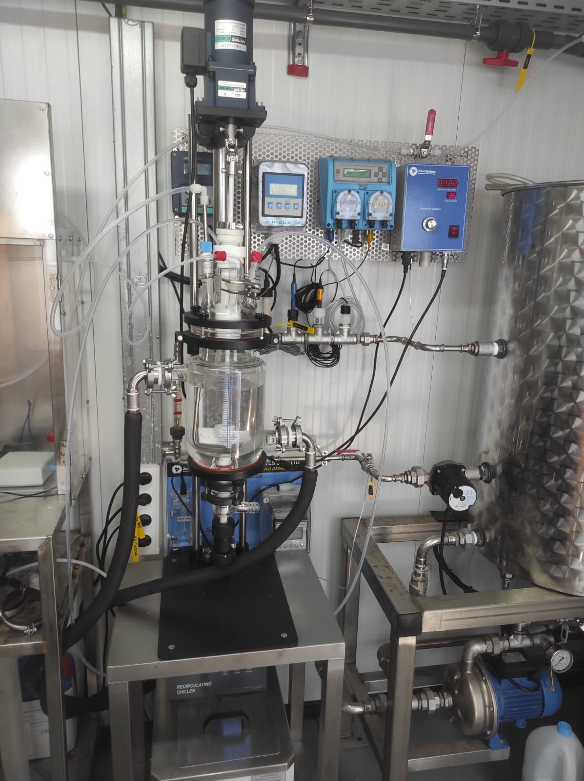 Pilot-plant instrumentation for ozonation research